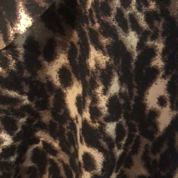 Danier dress, Italian leather detail on side with leopard print 10 - Picture 3 of 6